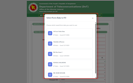 Teletalk Alljobs Auto Application :: Teletalk Alljobs Auto Application that automatically saves and suggests form data across teletalk.com.bd websites