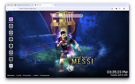 Lionel Messi Barcelona Wallpapers :: Relive the magic with Lionel Messi Barcelona Wallpapers – iconic Blaugrana moments in full HD every time you open a new tab.