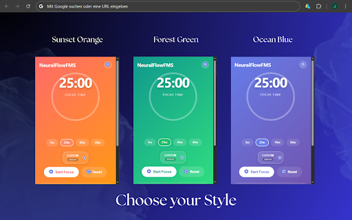 NeuralFlowFMS - Pomodoro Timer :: Productive Pomodoro timer with focus sessions.