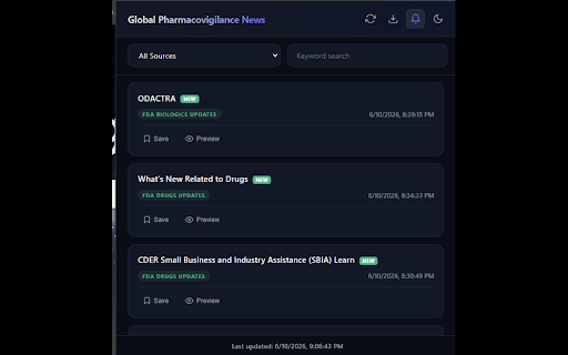 Global Pharmacovigilance News Aggregator :: Aggregates and notifies on pharmacovigilance news from global regulators and PV portals.