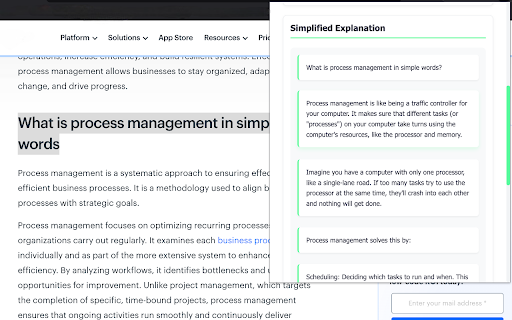 Student AI :: Helps students understand complex texts with summaries, examples, and video resources