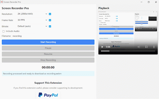 Screen Recorder Pro :: Record your screen in high resolution with advanced features
