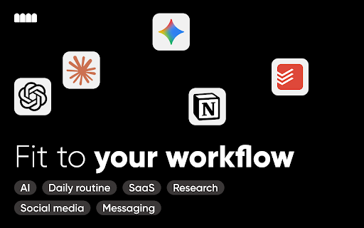 Multitask - Split and display pages together :: Create custom layouts to view multiple websites simultaneously. Save URL presets for instant organization.