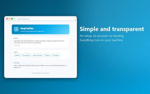 SnapTwitter: Twitter Video Download :: SnapTwitter: Download Twitter videos with a simple click. Free, fast and easy to use.