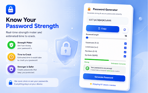 Password Generator – Secure & Strong Password Creator :: Generate secure, strong, and random passwords instantly. Customize length, symbols, numbers, and copy with one click.