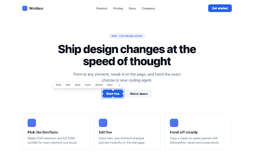 Design Review :: Capture structured design feedback on any page and copy it as a ready-to-paste prompt for AI agents like Claude Code.