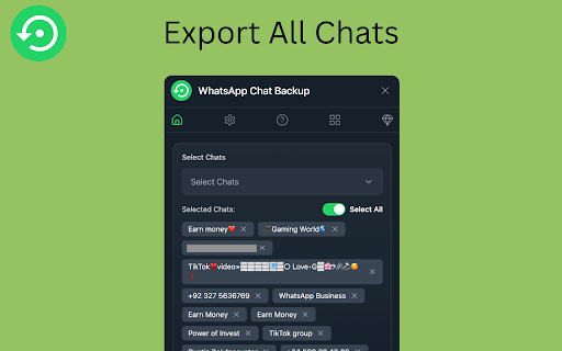 WhatsApp Chat Backup :: Backup WhatsApp chats to CSV, JSON, or Excel. Save messages & media with WhatsApp Chat Backup.