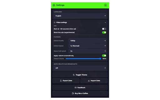 Kick Continue Watching – VOD Resume, Speed & Bookmarks :: Save Kick VOD watch progress and resume where you left off. Includes watch history, bookmarks, speed and quality memory.