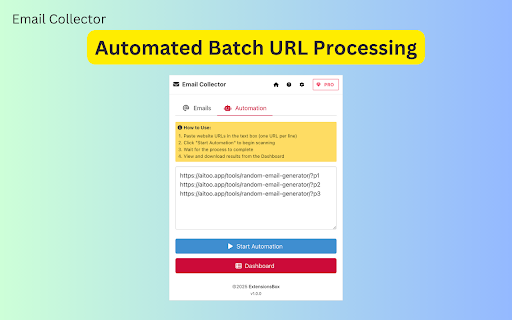 Email Collector - Extract & Export Emails :: Quickly collect emails from any site with Email Collector—making outreach and contact handling easy.