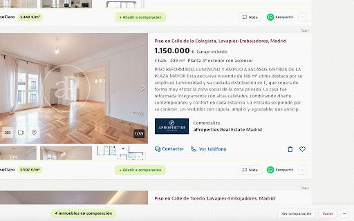 PisoClaro :: Analiza, compara y entiende pisos y viviendas de forma rápida mientras navegas por Idealista.