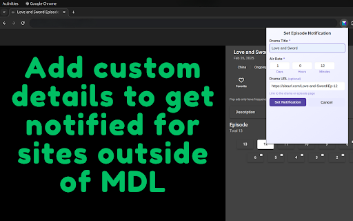 Superpower MDL :: Supercharge your MyDramaList experience! Search dramas instantly, track time spent, and get episode release alerts with ease.