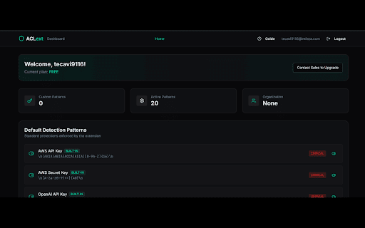 ACL Extension :: Security-focused text sanitization tool to prevent sensitive data leakage when using AI tools, web forms, and external platforms.