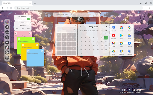 Naruto Live Wallpaper New Tab :: Naruto Live Wallpaper New Tab - Live HD video wallpaper for your Chrome new tab.