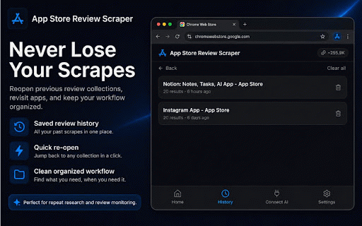 App Store Review Scraper :: Fetch App Store customer reviews for any app and export them to CSV or JSON. Powered by the FetchLayer API.