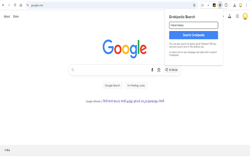Grokipedia Search Shortcut :: Search Grokipedia directly from your browser's search bar and context menu