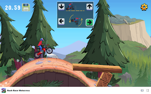 Rush Race Motocross - Race across the Rocky Mountains at top speed! :: Experience thrilling motocross racing in Rush Race Motocross, a free offline Chrome extension!