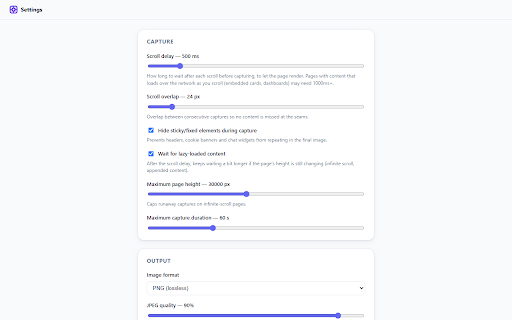 Snapture :: Capture full-page, visible-area, or selected-area screenshots — stitched, previewed, and saved entirely on your device.