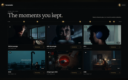 Framemarker: Video Visual Highlighter :: Save visual moments from YouTube, add notes, and revisit them in a private frame archive.