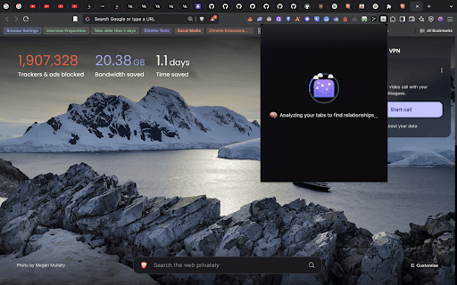 OrgnizeMyTabs :: AI-powered tab organizer that automatically groups your browser tabs into logical categories, boosting productivity