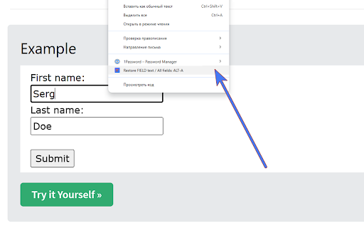 Form Recovery :: Text recovery in input fields