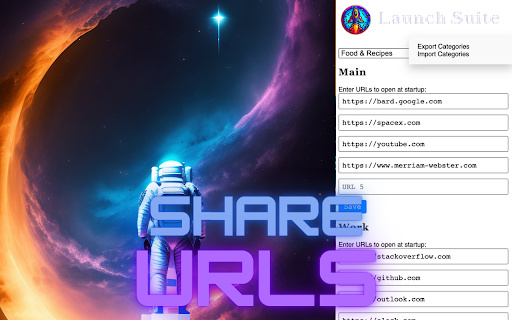 LaunchSuite :: LaunchSuite allows you to customize your startup with a pre-set list of websites, faster than ever before!