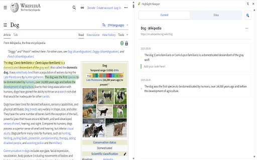 Highlight Keeper :: Highlight sentences on web pages and save notes