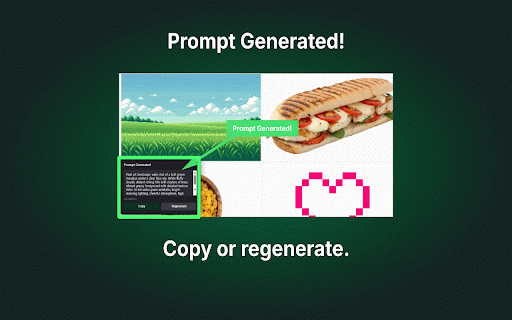 PromptGen - AI Image to Prompt Generator :: Lightweight AI-powered image prompt generator. Right click to generate image prompts, or grab images to generate prompts in bulk.