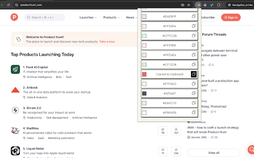 Colorlab - Color Extractor :: Extracts and displays colors used on any website