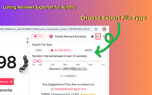 Listing Reviews Exporter for Airbnb :: Export Airbnb listing reviews to CSV, Excel, or JSON for easier analysis, reporting, and recordkeeping.