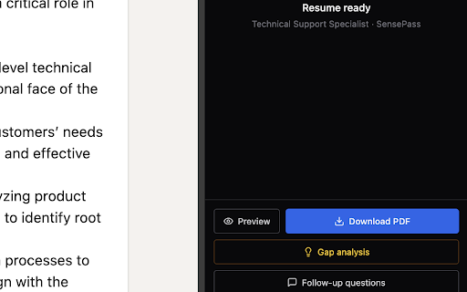 Easy Apply :: Tailor your résumé to any job posting in seconds