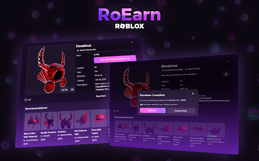 RoEarn: Cashback on Roblox Purchases :: Earn Robux cashback on every single purchase on Roblox!
