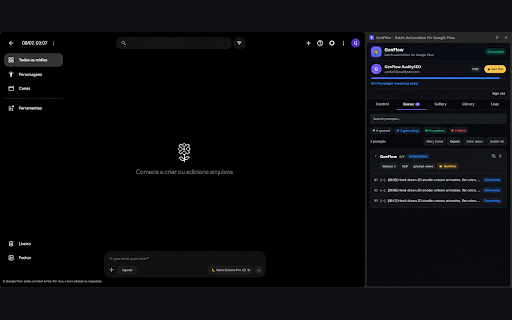 GenFlow - Auto Veo & Nano Banana on Google Flow :: Batch-generate Veo videos and Nano Banana images on Google Flow: queue, reference mapping, auto-upscale and bulk download.