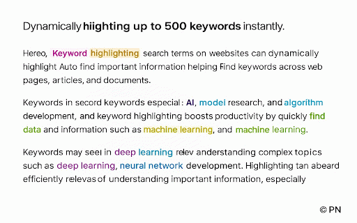 Keyword Highlighter :: Automatically highlight up to 500 keywords with dynamic updates.
