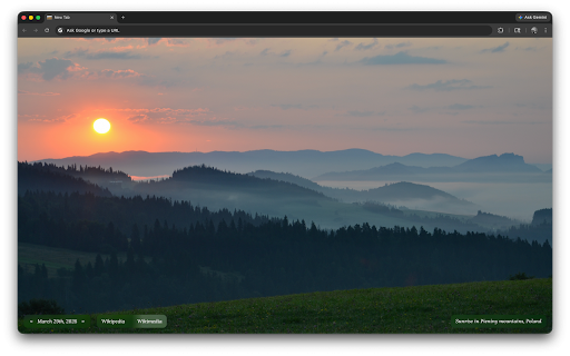 Wikipedia Picture of the Day :: Displays the Wikipedia Picture of the Day in a new tab.
