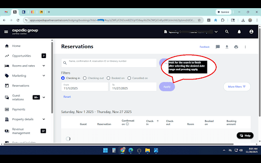Expedia → Choice Advantage Reservation Validator :: Helps during Reconciliation, check all the Reservation from expedia in choice advantage.