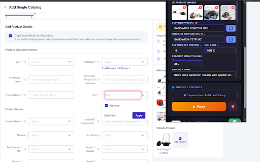 Evolution E-Com — Meesho Form AutoFiller :: Smart Meesho Auto-Fill Tool. Upload CSV and auto-fill seller forms with pause/resume control. Secure & fast listing assistant.