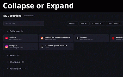 Free Tab Manager :: A visual tab manager that replaces your new tab page with organized collections.