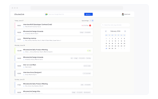 MinutesLink: Record, Transcribe & Summarize Meetings :: AI note taker for online calls