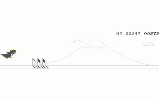 T. Rex Dinosaur Game :: Play dino games online for a better experience. 👉 https://elgoog.im/dinosaur-game/