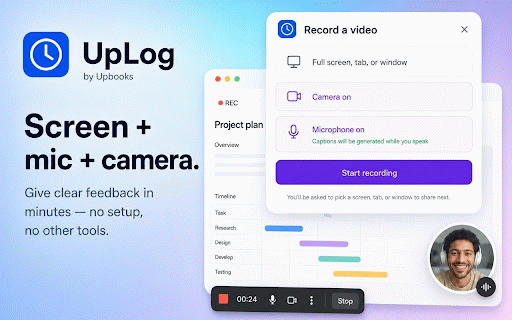 UpLog – Screen Recorder, Annotator & Task Tracking :: Capture your screen. Annotate what matters. Turn it into a task — instantly.