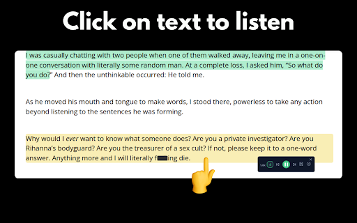 Reazy - Text to Speech :: Listen to any webpage with one click. Save articles to a clean reader view. Free, high-quality text-to-speech (read aloud) for…