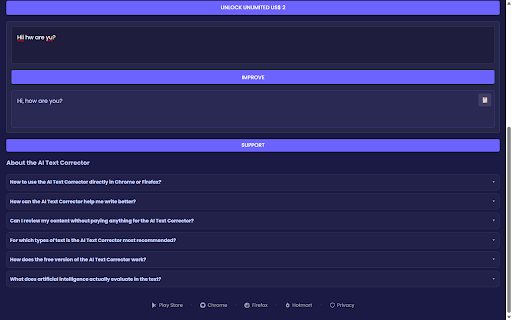 AI Text Corrector :: Write better, faster, and error-free with the power of Artificial Intelligence.