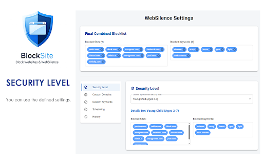 BlockSite Block Websites & WebSilence :: The ultimate site and keyword blocker for focus, productivity, and parental controls. Take back control of your digital world.