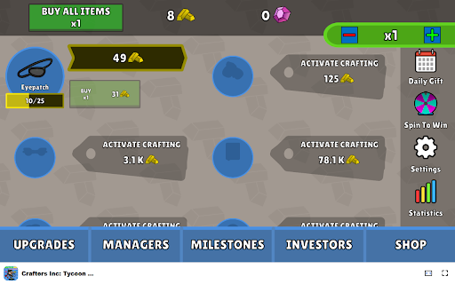 Crafters Inc: Tycoon Empire - Grow your crafting empire! :: Build your crafting empire and manage production in this addictive idle clicker game!