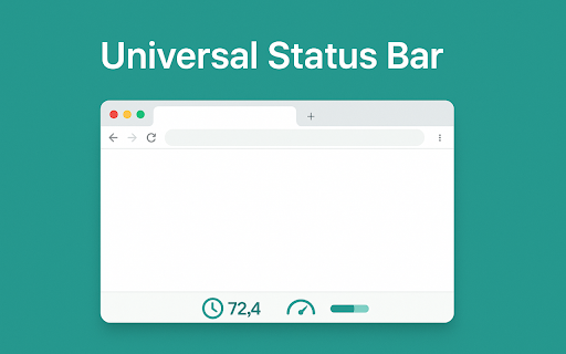 Universal Status Bar :: Displays a customizable status bar at the bottom of every page.