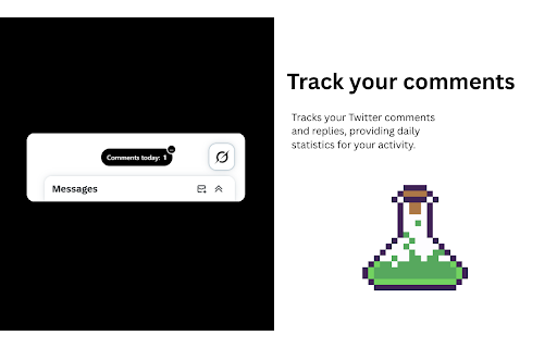 Reply Guy - Count Twitter Comments :: Track your Twitter comments with daily stats, streak counter, and visualized activity