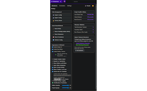 Aar318's Stream Notifier :: Get desktop notifications for Kick and Twitch streamers.