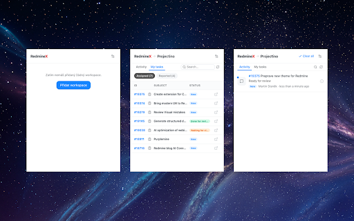 Redmine Notify :: Never miss what's going on in your Redmine. Get notified directly in your browser from multiple Redmine workspaces.