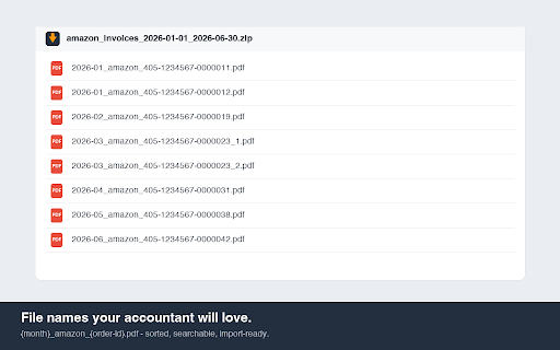 Amazon Invoice Bulk Downloader (EU) :: Download all your Amazon invoices for any date range as one ZIP. Works on all European Amazon marketplaces and the US store.