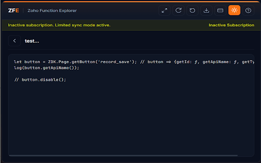 Function Explorer for Zoho CRM :: Helper tool for Zoho solution developers to explore, read, and export CRM functions.